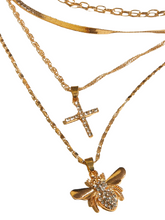 Load image into Gallery viewer, Bumble Bee Layered Necklace
